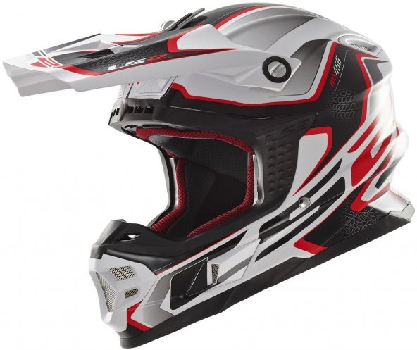 LS2 MX456 COMPASS KIRMIZI KASK
