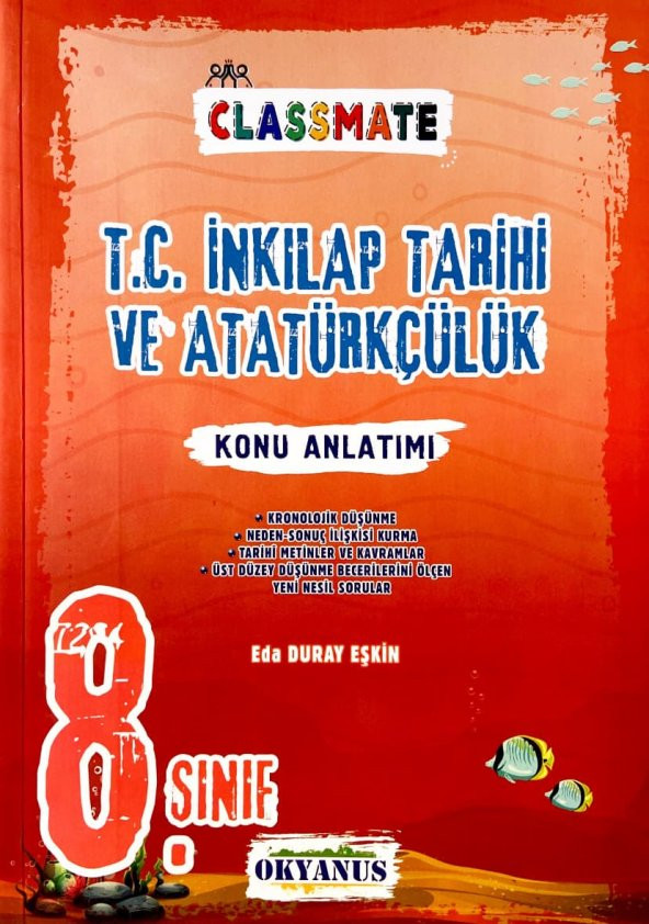 Okyanus 8.Sınıf Classmate T.C. İnkılap Tarihi ve Atatürkçülük Konu Anlatımı