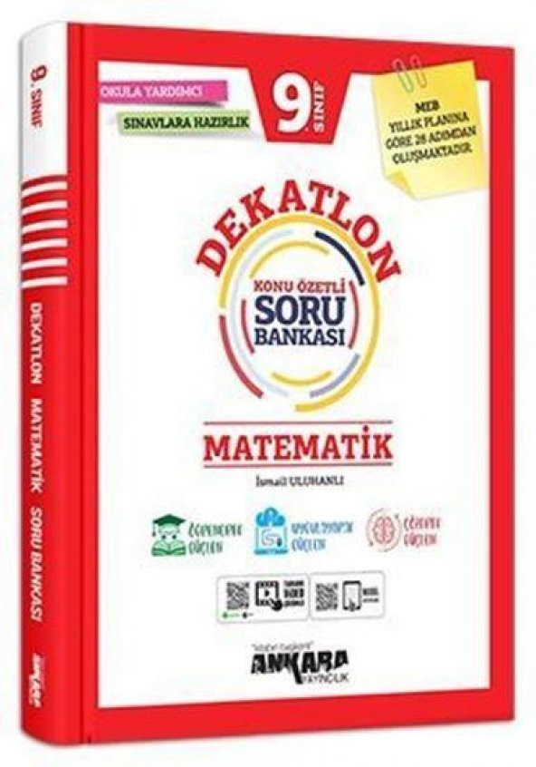 Ankara Yayınları 9. Sınıf Matematik Dekatlon Soru Bankası 2023