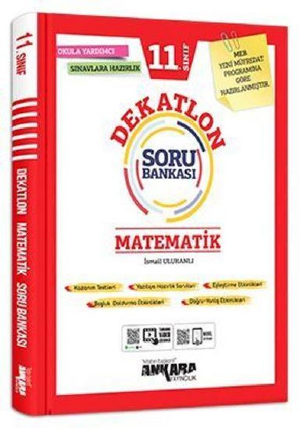 Ankara Yayınları 11. Sınıf Matematik Dekatlon Soru Bankası 2023