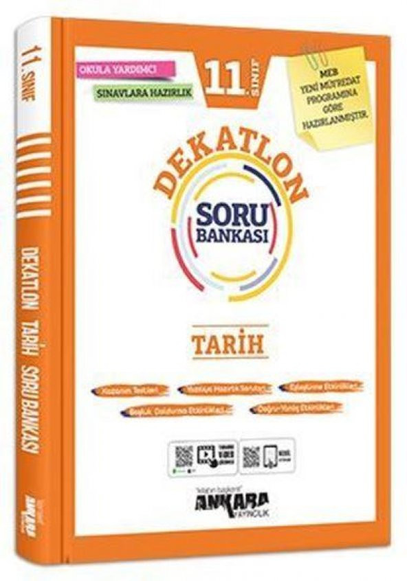 Ankara Yayınları 11. Sınıf Tarih Dekatlon Soru Bankası 2023