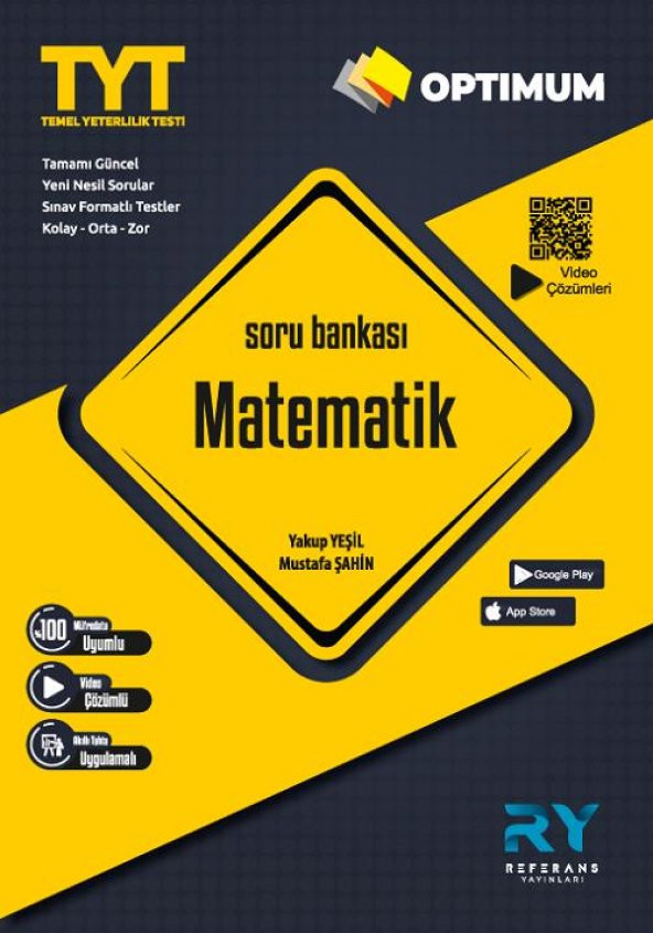 Referans Yayınları YKS TYT Matematik Optimum Soru Bankası - 1