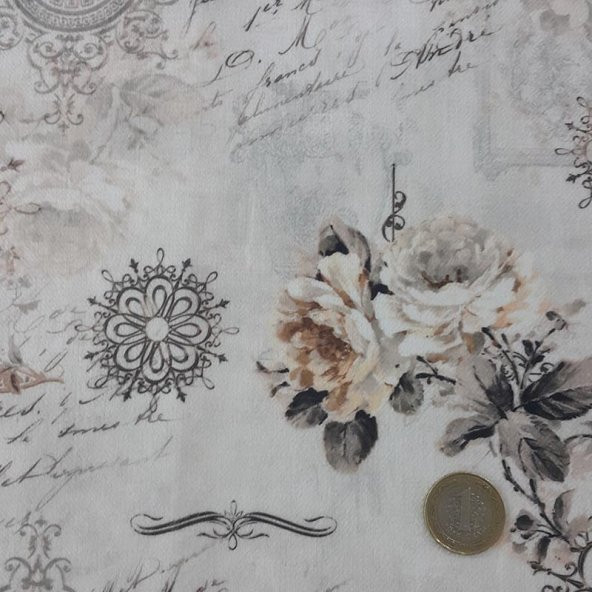 Çiçekli Koltuk Döşeme ve Minder Kadife Kumaşları - 5