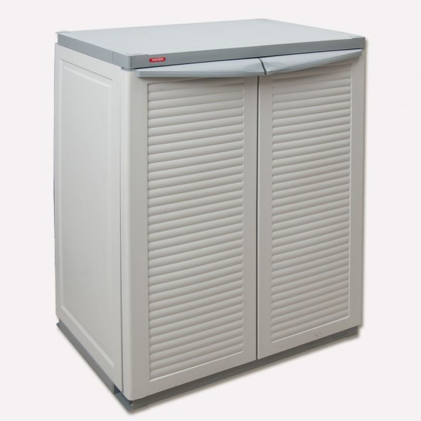 Keter 2 Raflı Küçük Plastik Dolap,Banyo Dolabı,Bahçe Dolabı,Mutfak Dolabı - 3