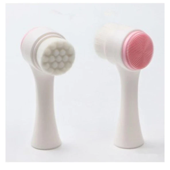 Çift Taraflı 3D Yüz Temizleme Fırçası Ve Slıkon Yüz Masaj Aleti - Resim 6
