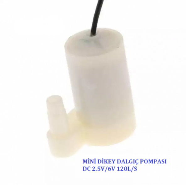 Mini Dikey Dalgıç Su Pompası DC 2.5V-6V 120L/S - 3