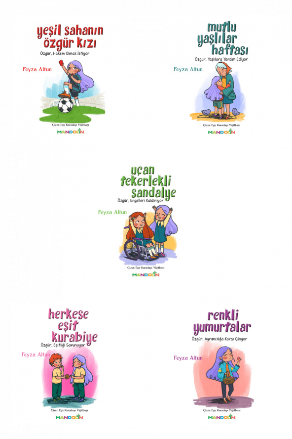 Mandolin Yayınları Feyza Altun 5 li Çocuk Kitap