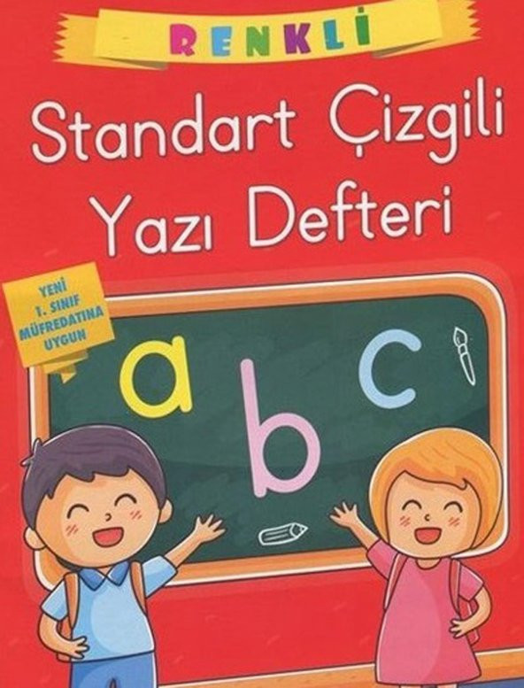 Renkli Standart Kare Çizgili Yazı Defteri (1 adet)