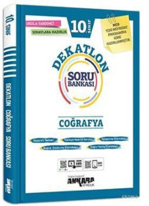 Ankara 10. Sınıf Coğrafya Dekatlon Soru Bankası