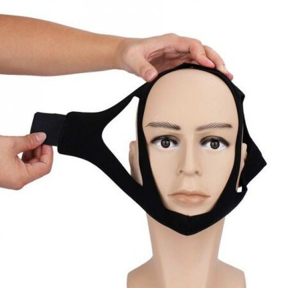 Ankaflex Horlama Önleyici Uyku Bandı Çene Kemeri Çene Kapatma Bandajı Kafa - Resim 2