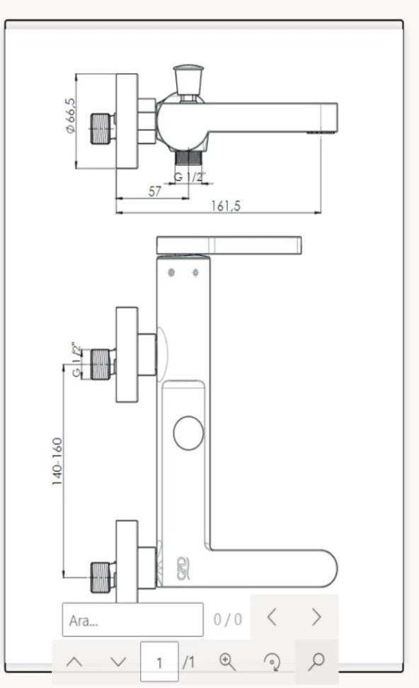 GPD Banyo Bataryası Gildo MBB165 Siyah - Krom - 2