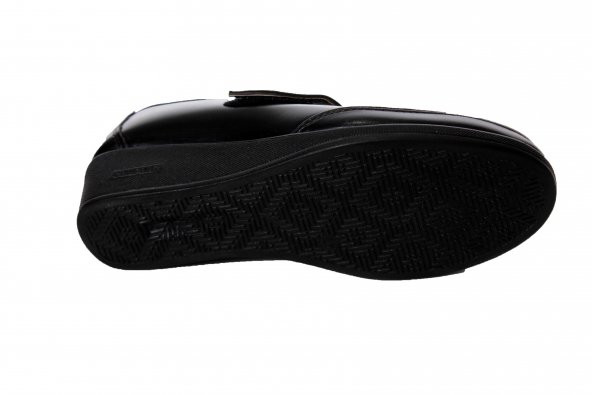 WANATTİ Kadın Siyah Cırtlı Ortopetik Comfort Anne Ayakkabısı 41 Numara - Resim 4