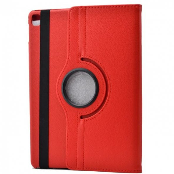 iPad Pro 9.7 inç 360 Derece Dönebilen Standlı Kılıf Kırmızı