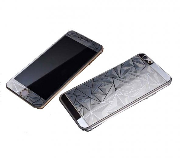 Teleplus İPhone 6 Plus Desenli Cam Ekran Koruyucu ÖN + ARKA - 3