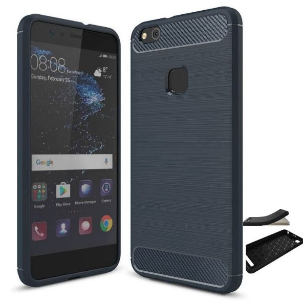 Teleplus Huawei P10 Lite Özel Karbon ve Silikonlu Kılıf - 5