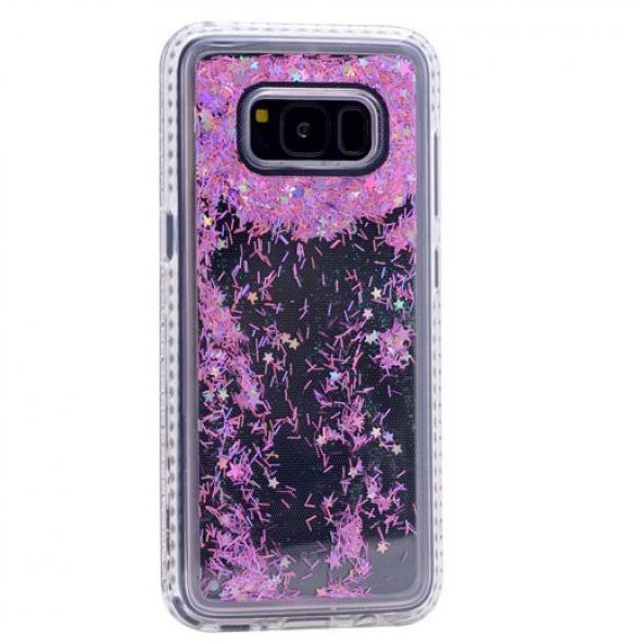 Teleplus Samsung Galaxy S8 Plus Sulu Simli Silikon Kılıf  + Tam Kapatan Cam - 4