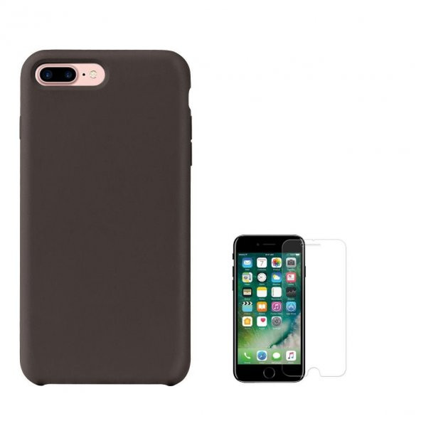 Teleplus G-Case iPhone 7 Plus Silikon Kılıf  + Cam Ekran Koruyucu