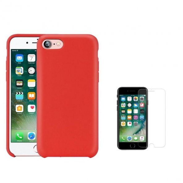 Teleplus G-Case iPhone 7 Plus Silikon Kılıf + Cam Ekran Koruyucu - 4