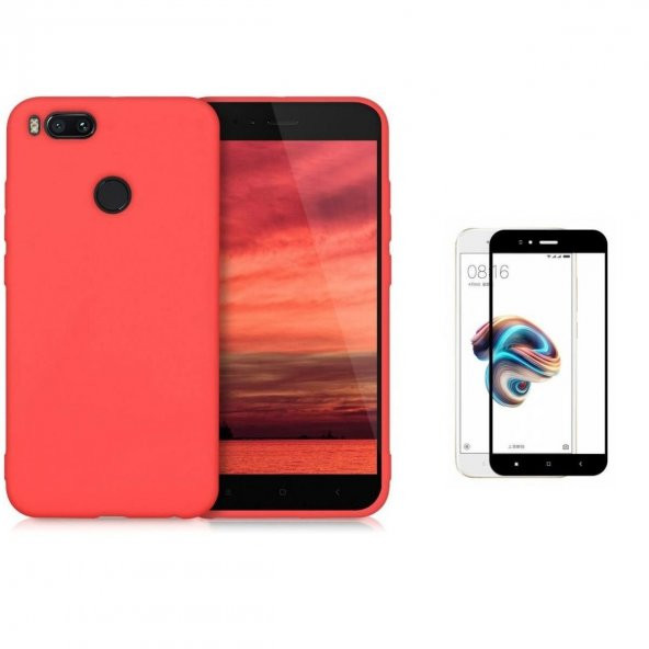 Teleplus Xiaomi Mi A1 İmax Kamera Korumalı Silikon Kılıf  + Tam Kapatan Cam - 3