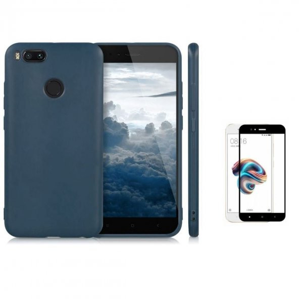 Teleplus Xiaomi Mi A1 İmax Kamera Korumalı Silikon Kılıf  + Tam Kapatan Cam - 4