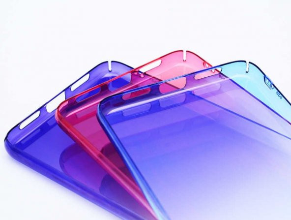 Teleplus Huaweı P20 Pro Gökkuşağı Sert Kapak Kılıf  + Nano Ekran Koruyucu - 4