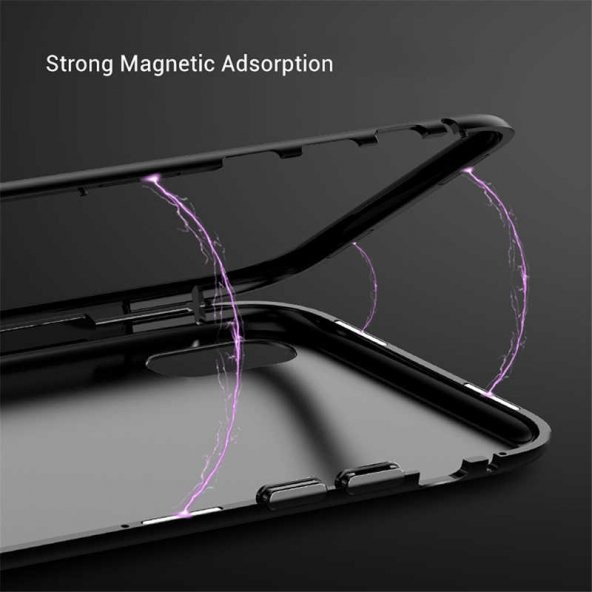 Teleplus iPhone X Kılıf Mıknatıslı 360 Metal Çerçeve - 2