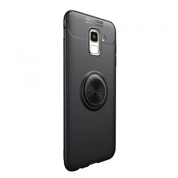 Teleplus Samsung Galaxy J8 Ravel Yüzüklü Silikon Kılıf  + Nano Ekran Koruyucu - 2