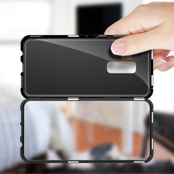 Teleplus Samsung Galaxy S9 Plus Kılıf Metal Mıknatıslı 360 Kapak - 2