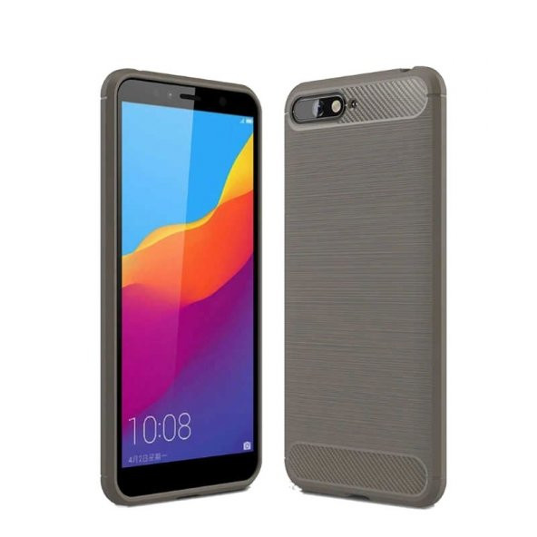 Teleplus Huawei Y6 2018 Özel Karbon ve Silikonlu Kılıf - 3