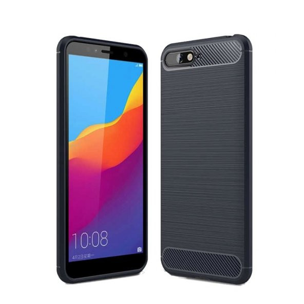 Teleplus Huawei Y6 2018 Özel Karbon ve Silikonlu Kılıf - 5