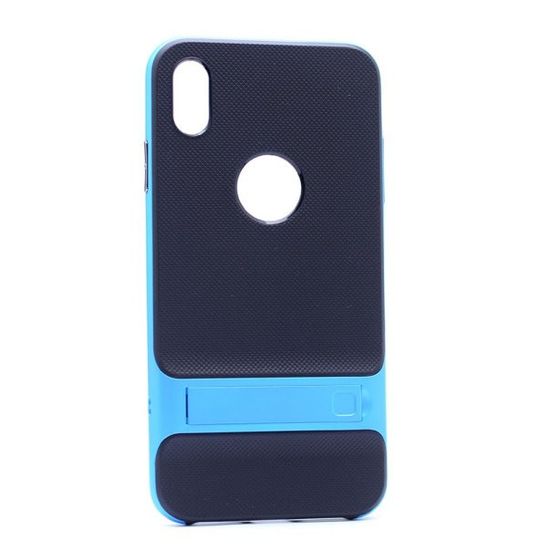 Teleplus iPhone XS Max Kılıf (Plus) Standlı Silikon   + Nano Ekran Koruyucu - 11