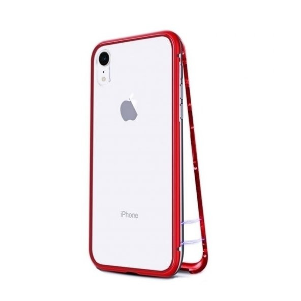 Teleplus iPhone XR Kılıf 360 Mıknatıslı Metal   + Tam Kapatan Cam - 3