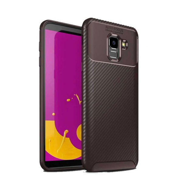 Teleplus Samsung Galaxy J6 Ultra Soft Negro Karbon Silikon Kılıf  + Nano Ekran Koruyucu - 3