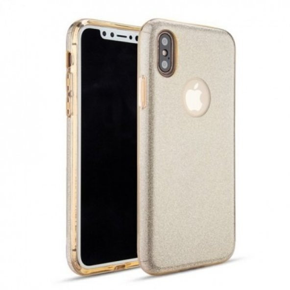Teleplus iPhone XR Kılıf Lüks Simli Silikonlu - 2