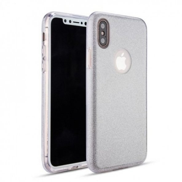 Teleplus iPhone XR Kılıf Lüks Simli Silikonlu - 5