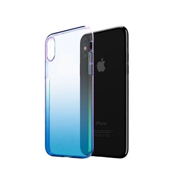 Teleplus iPhone XS Max Kılıf (Plus) Transparan Renkli Sert - 2