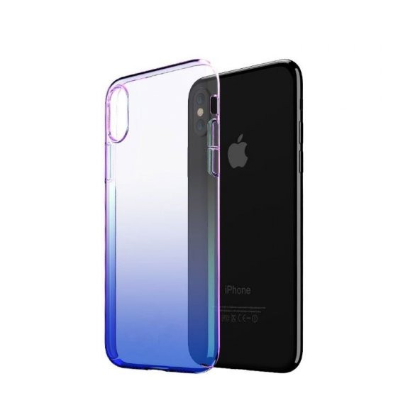 Teleplus iPhone XS Max Kılıf (Plus) Transparan Renkli Sert - 3