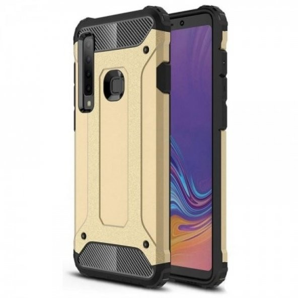 Teleplus Samsung Galaxy A9 2018 Çift Katmanlı Tank Kapak Kılıf  + Tam Yapışan Cam - 3