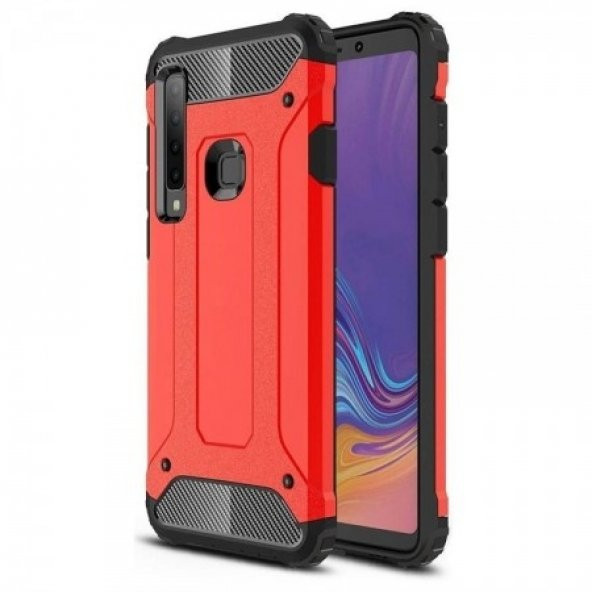 Teleplus Samsung Galaxy A9 2018 Çift Katmanlı Tank Kapak Kılıf  + Tam Yapışan Cam - 7