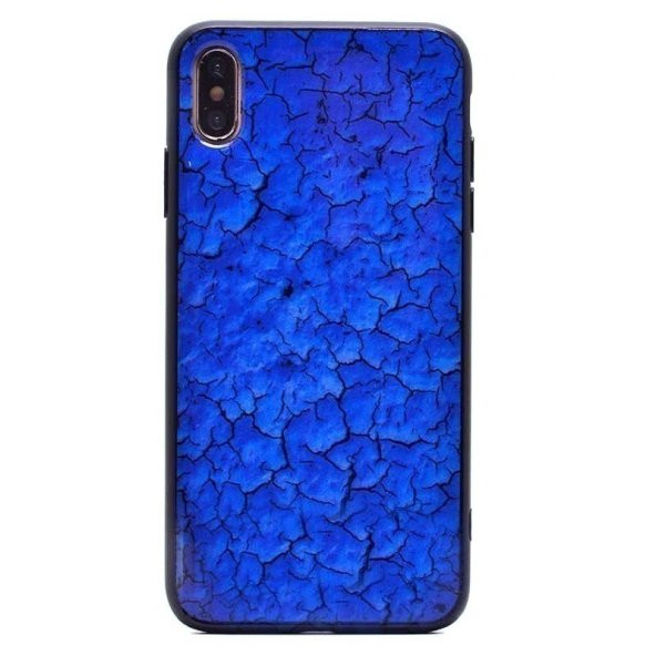 Teleplus iPhone XS Max Kılıf (Plus) Pane Mermer Desenli Silikon + Nano Ekran Koruyucu - 7