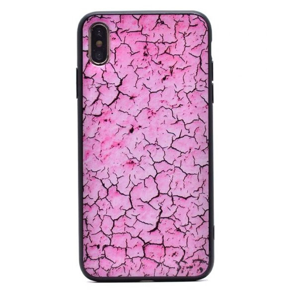 Teleplus iPhone XS Max Kılıf (Plus) Pane Mermer Desenli Silikon + Nano Ekran Koruyucu - 3