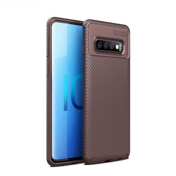 Teleplus Samsung Galaxy S10 Kılıf Negro Karbon Silikon   + Tam Yapışan Cam - 3