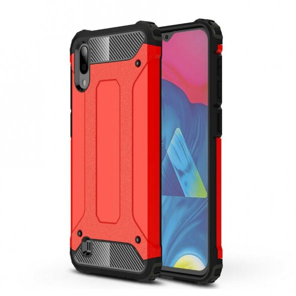 Teleplus Samsung Galaxy M10 Kılıf Çift Katmanlı Tank Kapak + Nano Ekran Koruyucu - 7