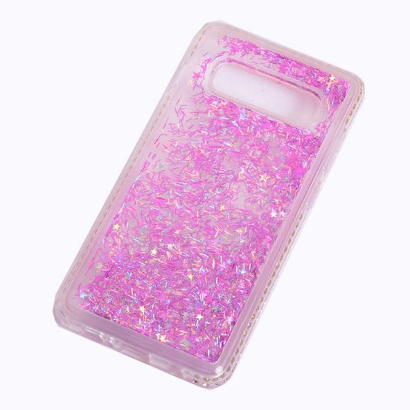 Teleplus Samsung Galaxy S10 Kılıf Sulu Taşlı Silikon - 2