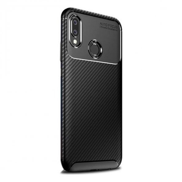 Teleplus Samsung Galaxy A30 Kılıf Negro Karbon Silikon   + Nano Ekran Koruyucu - 1