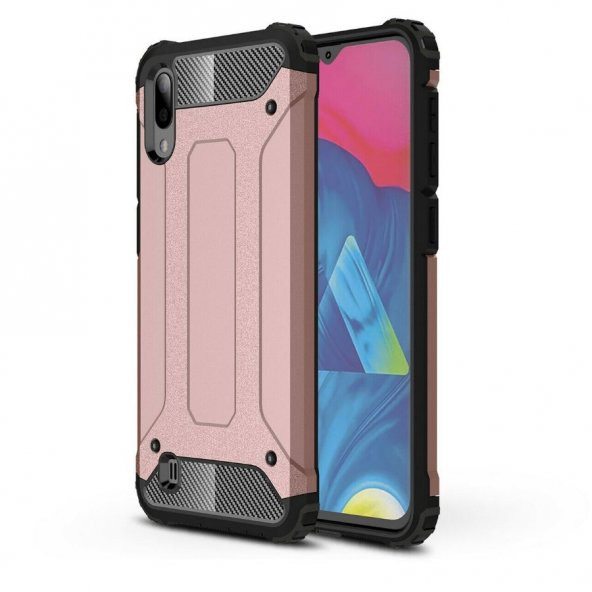 Teleplus Samsung Galaxy A10 Kılıf Çift Katmanlı Tank Kapak - 3