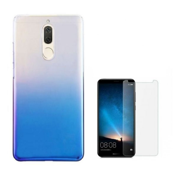 Teleplus Huawei Mate 10 Lite Çift Renk Sert Kapak Kılıf  + Nano Ekran Koruyucu - 2