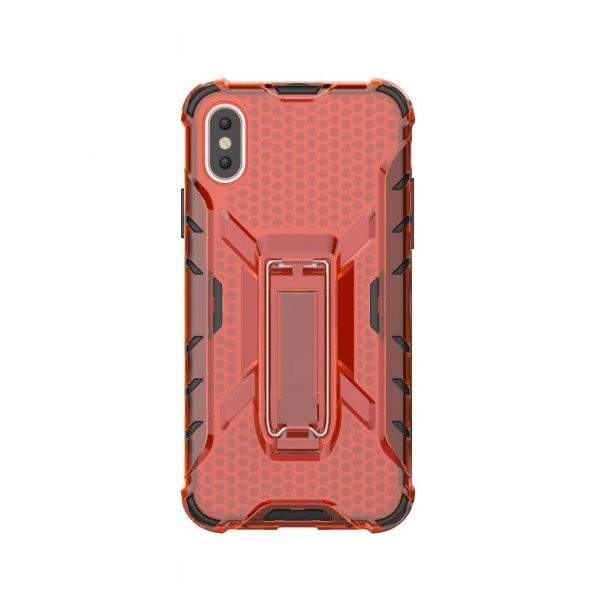 Teleplus iPhone XS Kılıf Darbe Korumalı Standlı Kapak   + Nano Ekran Koruyucu - 9