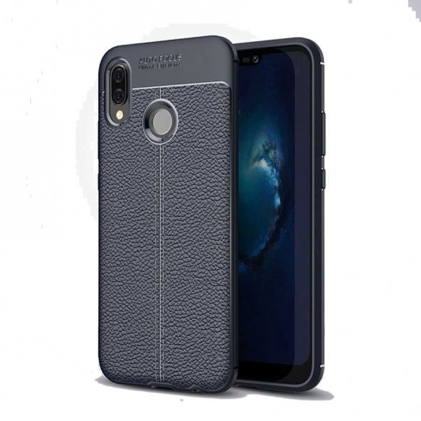 Teleplus Huawei Y6 2019 Deri Dokulu Silikon Kılıf - 3