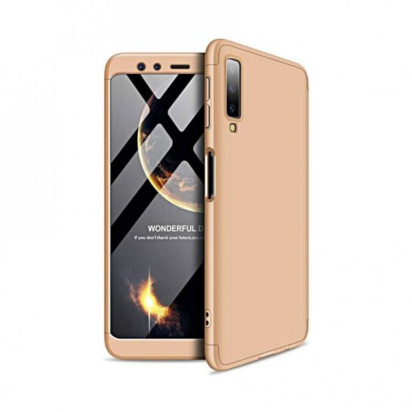 Teleplus Samsung Galaxy A50 Kılıf 360 Full Koruma Sert Kapak   + Nano Ekran Koruyucu - 3